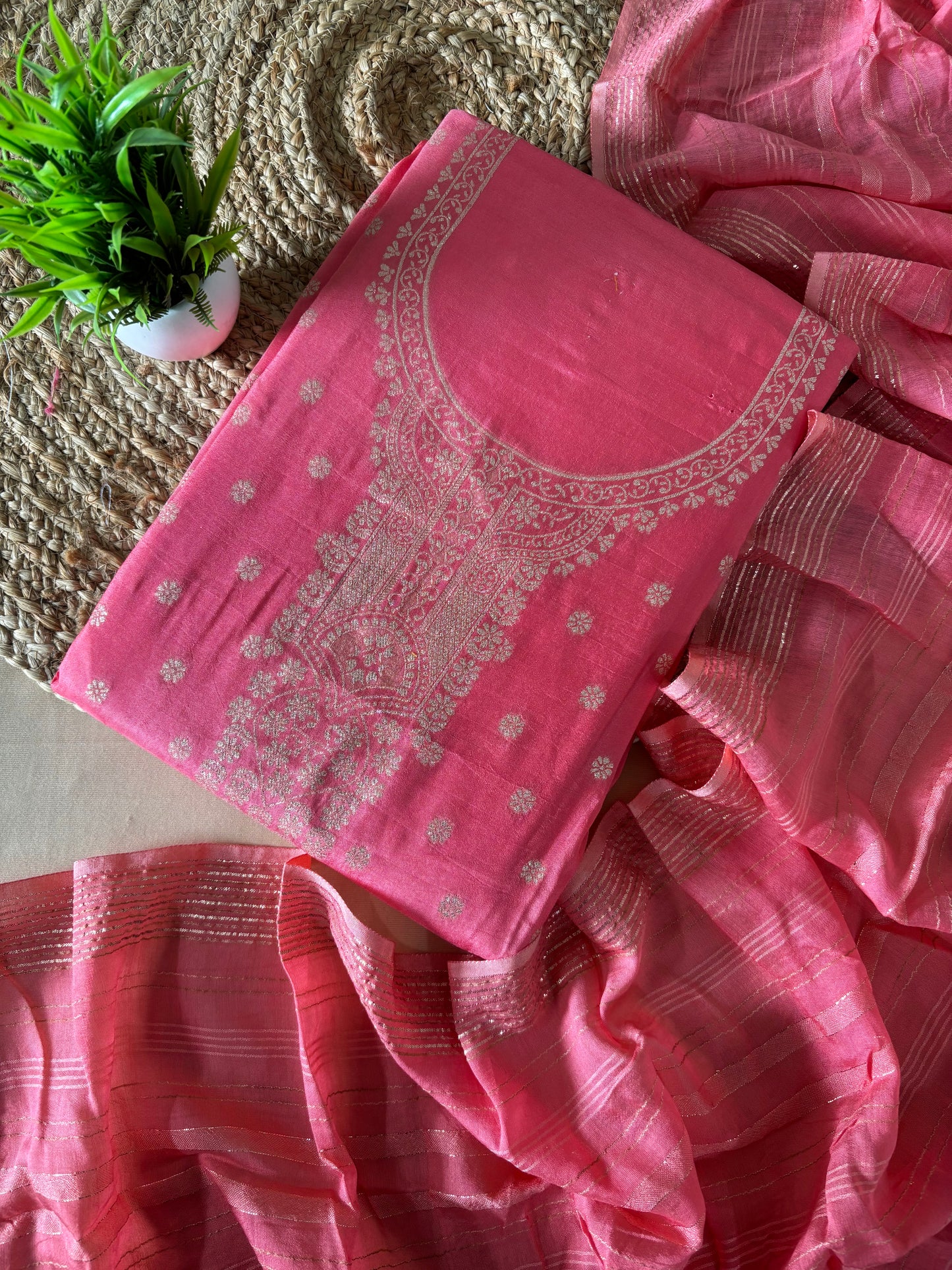 Affordable Banarasi Weaving Suit